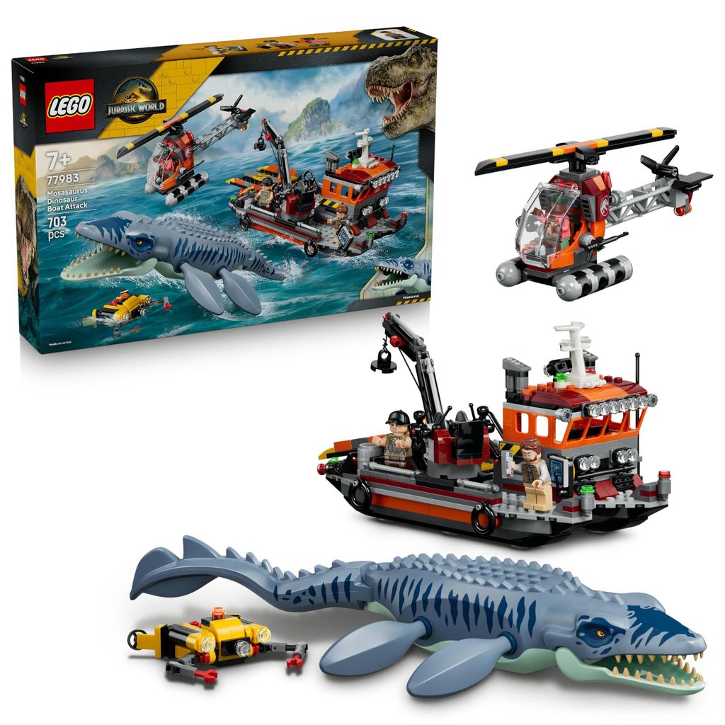Un Mosasaurus attaque un bateau Image du produit 