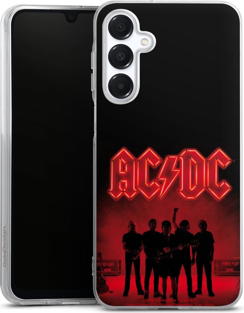 DeinDesign Handyhülle für Samsung Galaxy A16 5G Silikon Hülle Case Smartphone Schutzhülle ACDC Band Offizielles Lizenzprodukt