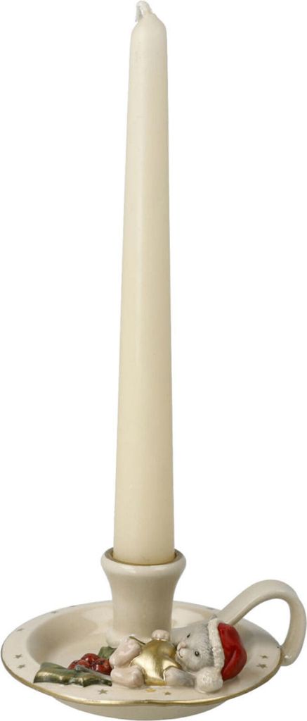 Goebel Weihnachten Weihnachtsmann Kerzenhalter Katze Produktbild 