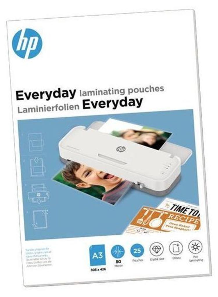 HP Everyday Laminierfolien A3 80 Micron, 25 Stk. Produktbild 