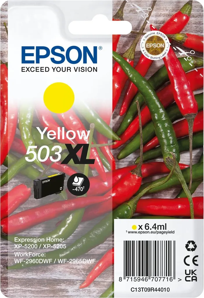 Inchiostro Epson 503XL Giallo - Stampa Foto e Documenti Professionali