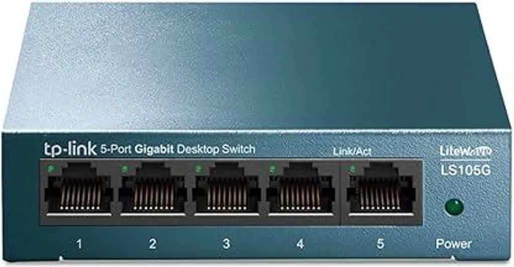 Switch Gigabit TP-Link LS105G 5 Porte | Case in Metallo Blu | Shop Online