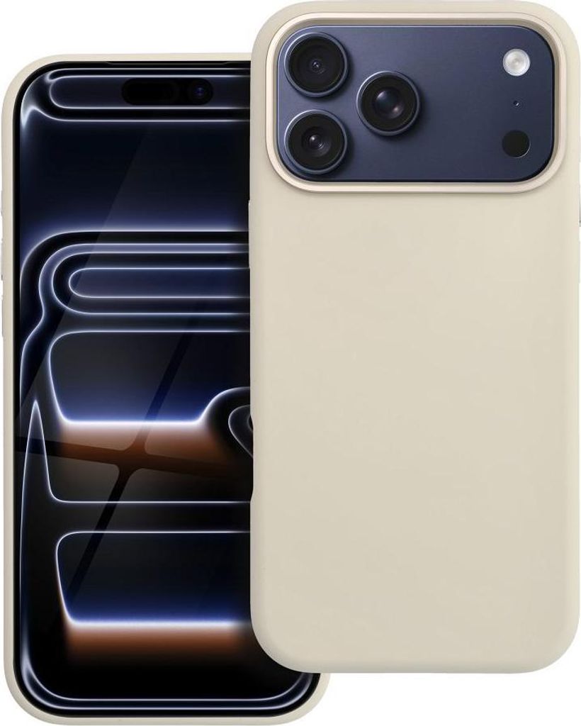 Case passend für iPhone 17 PRO MAX Forcell F-Protect Frame Premium kompatibel mit Magsafe antique white