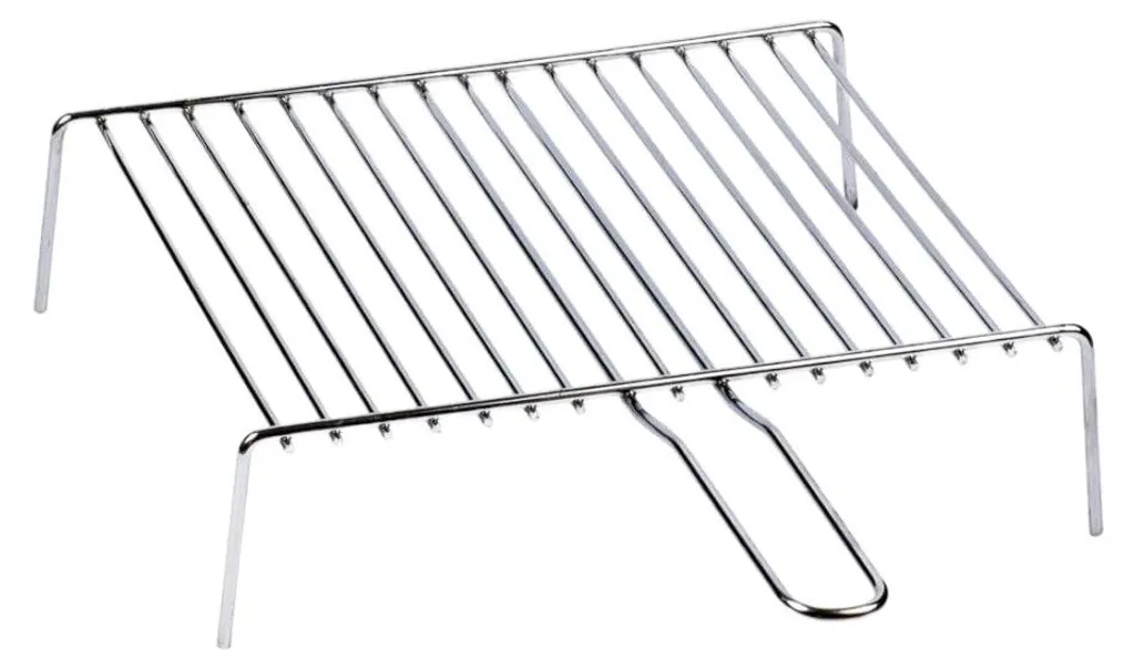 Grille pour cuire dans la cheminée - Acier robuste 35x40 cm pour grillades
