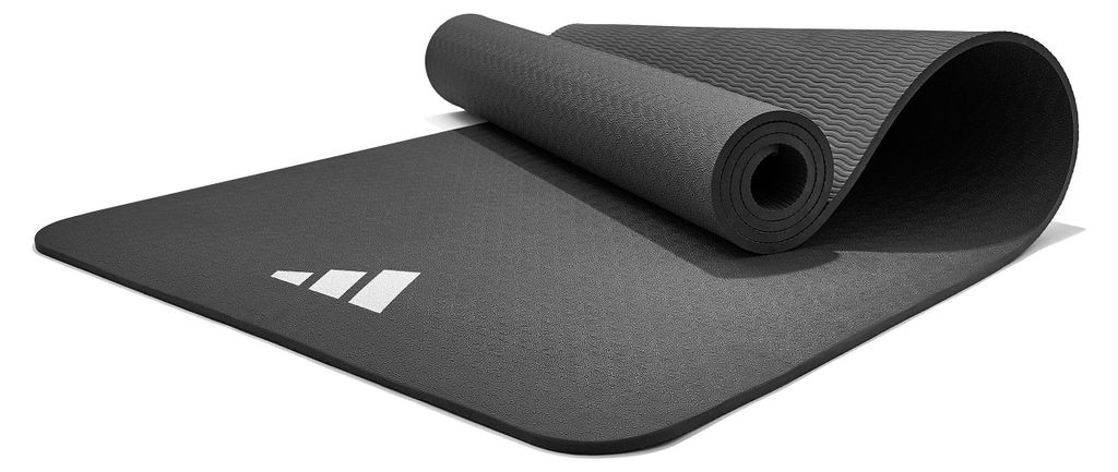 Adidas Fitness- und Yogamatte, 8 mm, Schwarz Produktbild 