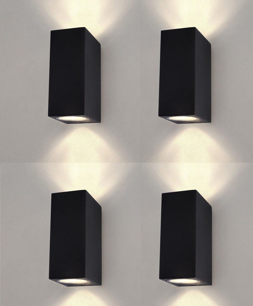 Ledvion - 4er Set, LED Wandlampe, 220-240V, IP54, 35W, Produktbild 