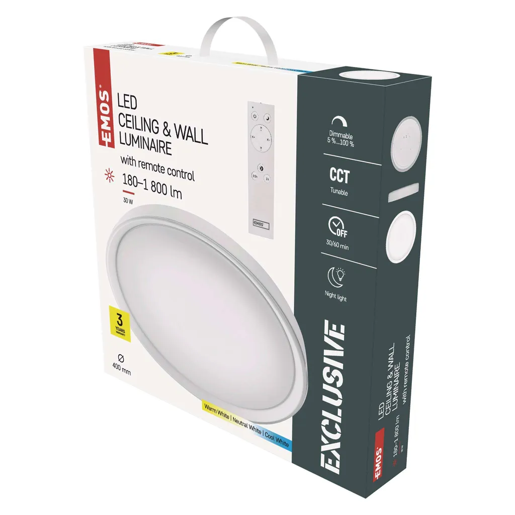 Illuminazione a Soffitto EMOS ZM5168: Design Minimal per Interni LED