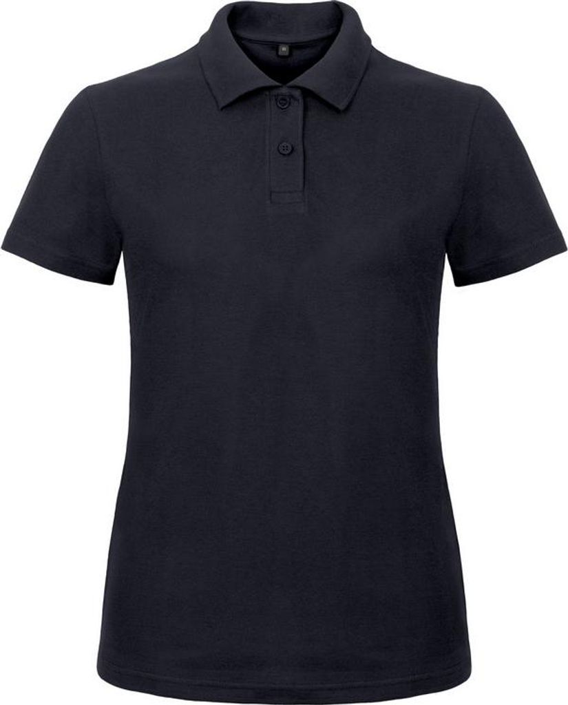 Damen-Poloshirt, Kurzarm - B&C ID.001/W - navy - Größe 2XL
