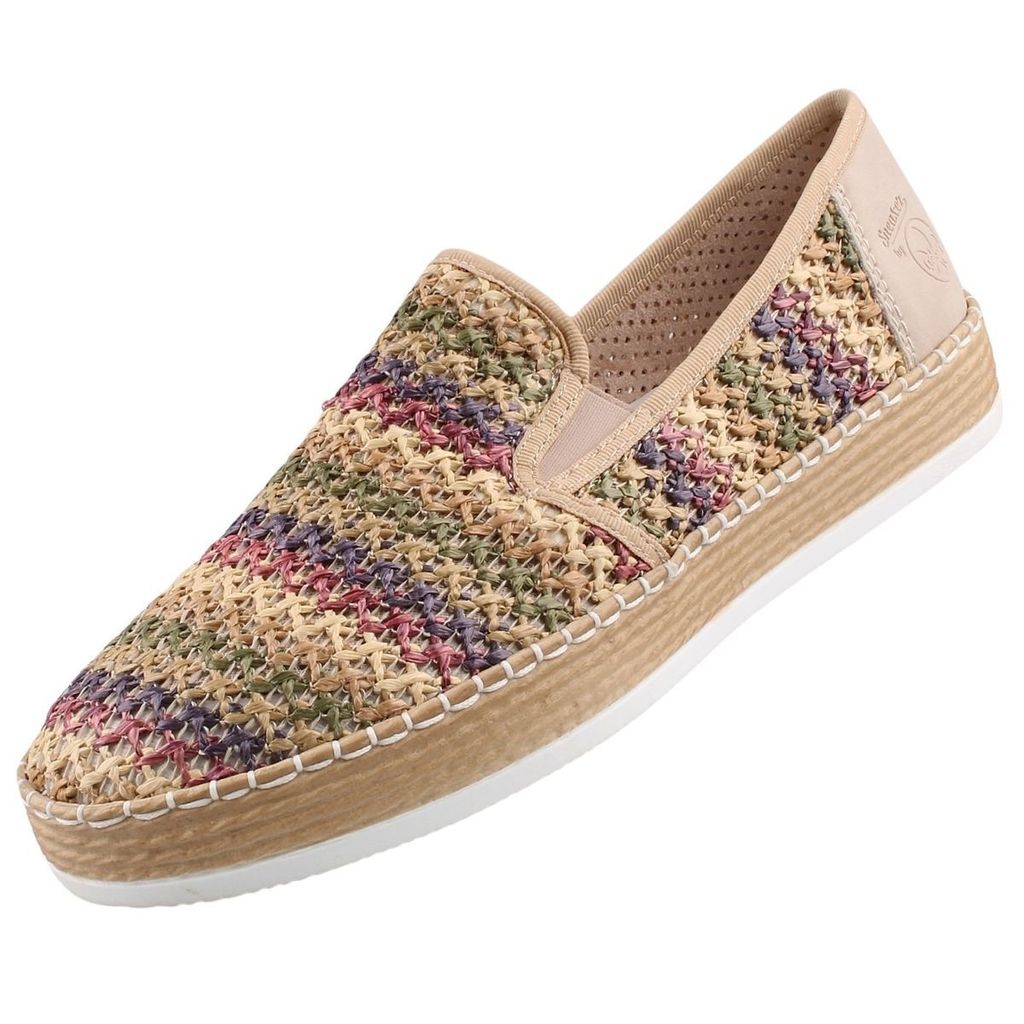 Rieker Slipper Multi/Ginger Bast Größe: 39 Normal