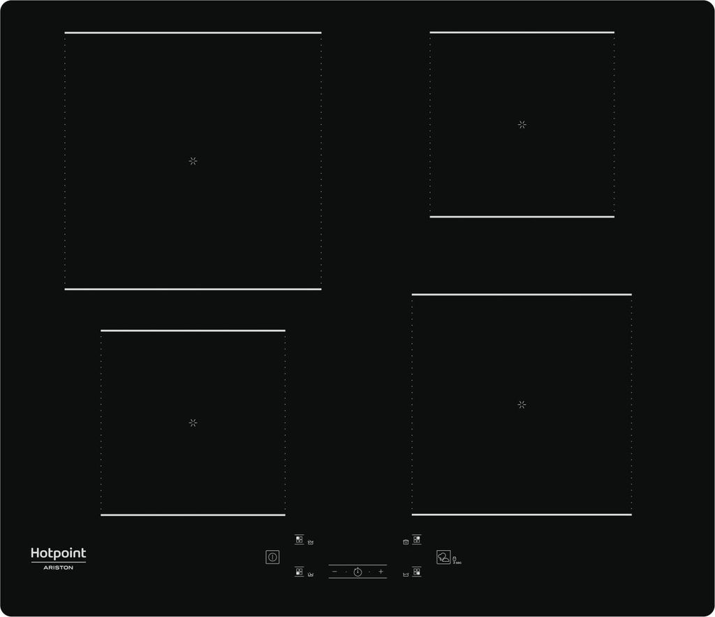 Hotpoint HQ 5660S NE, Černá, Vestavěné, 59 cm, Indukční Obrázek produktu 