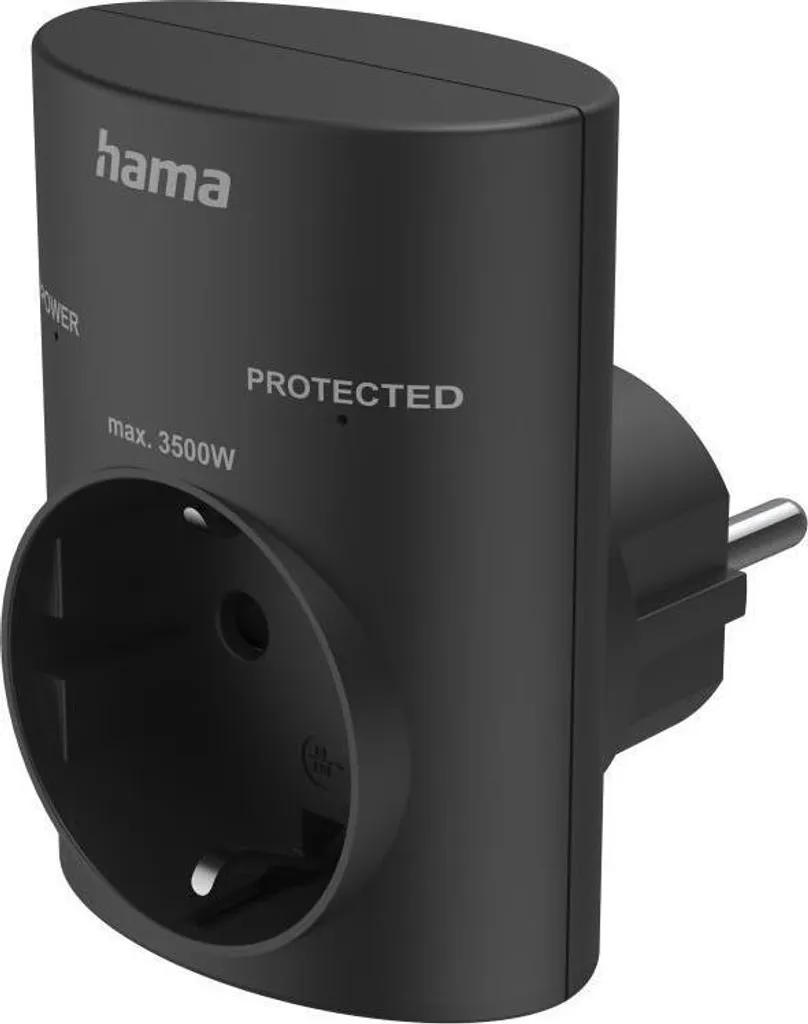 Adattatore Sovratensione Hama 00223322 Protezione 13.500A Nero