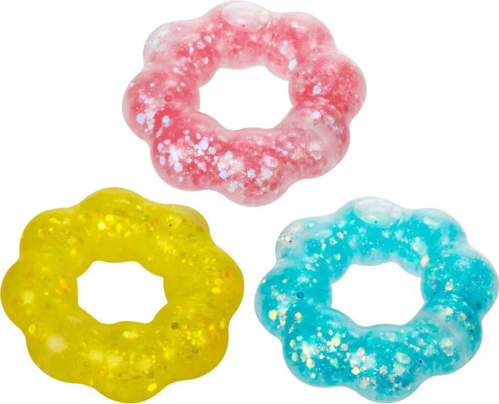 Braccialetto Squeeze Toi-Toys con Glitter e Fiore per Bambini e Stress