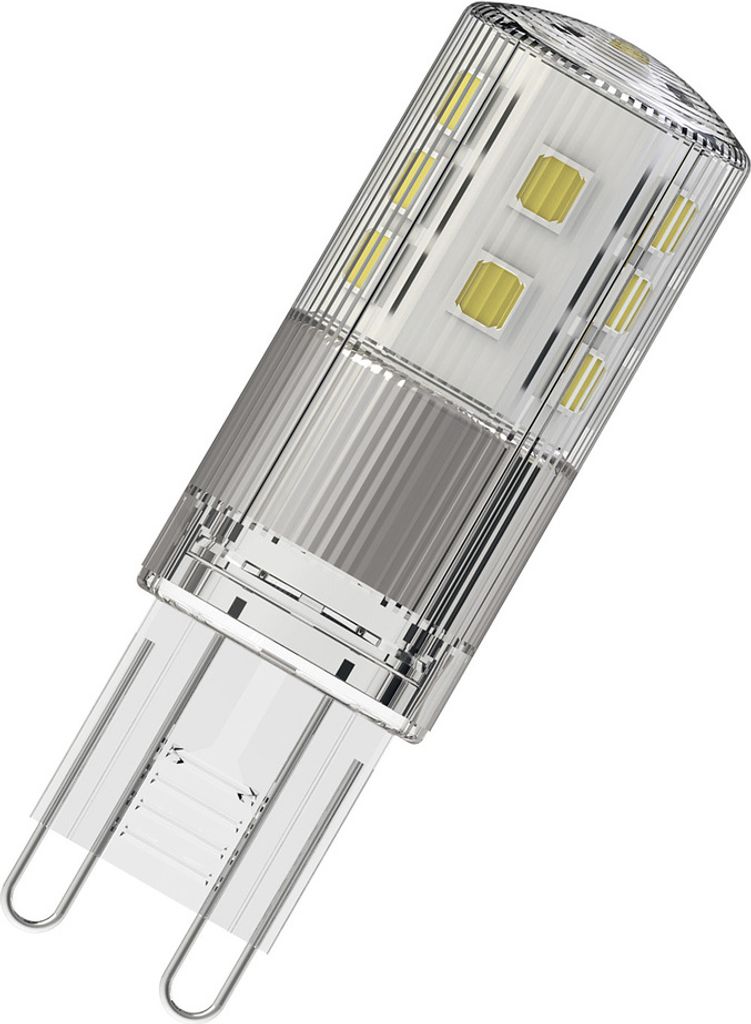 Ledvace LED Stiftsockellampe 3W = 30W G9 klar 320lm warmweiß 2700K DIMMBAR