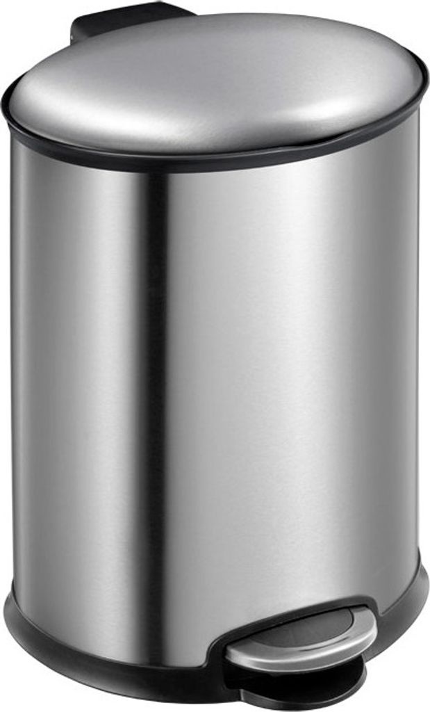 EKO - Ellipse Treteimer 12 Liter - Stainless steel Plastic - Matt Edelstahl