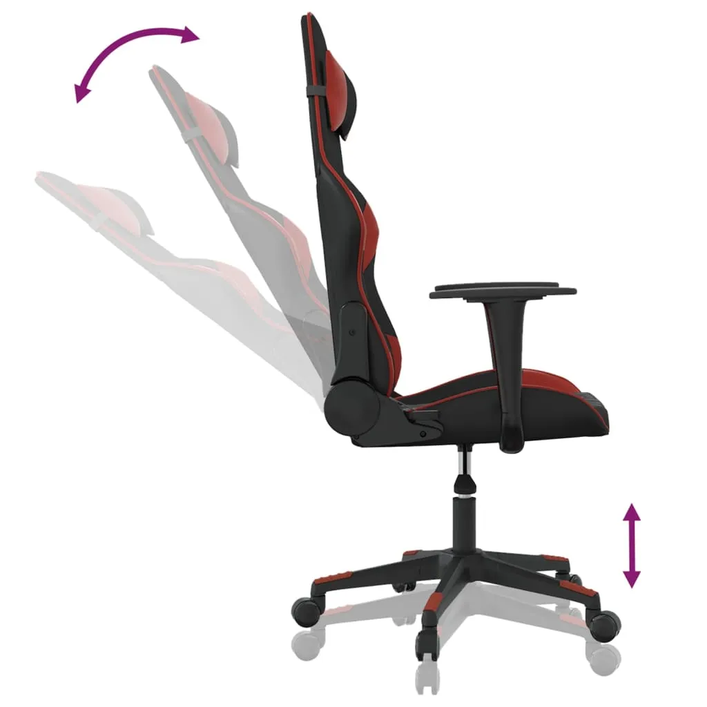 Sedia Gaming Ergonomica The Living Store Rosso Vino - Prezzo Promo - 6
