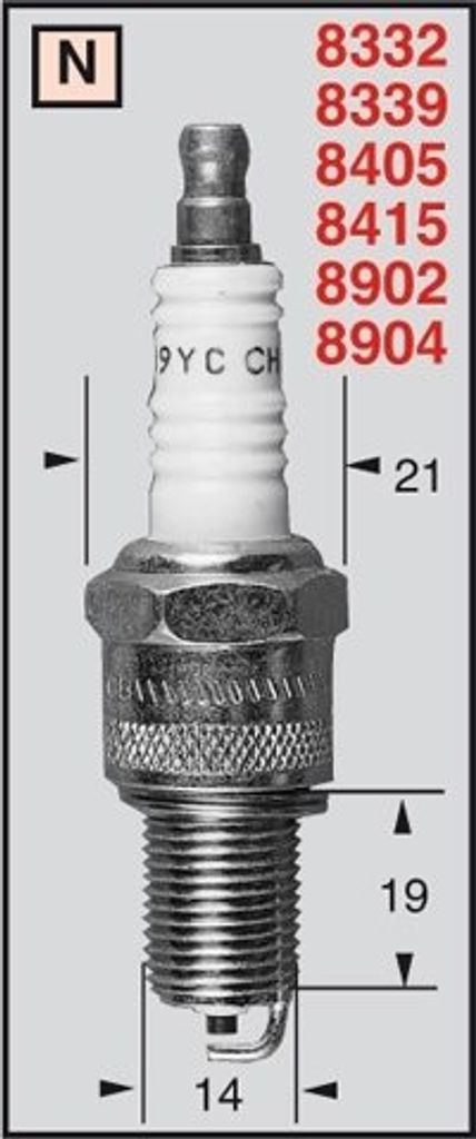 Zapalovací svíčka CHAMPION N3C, OE 068 Obrázek produktu 