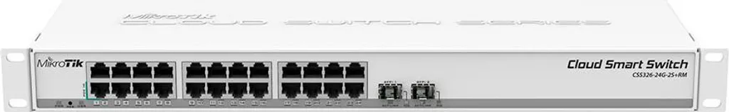 Switch Rackable 24 Ports avec 2 SFP+ 10G MikroTik CSS326-24G-2S+RM