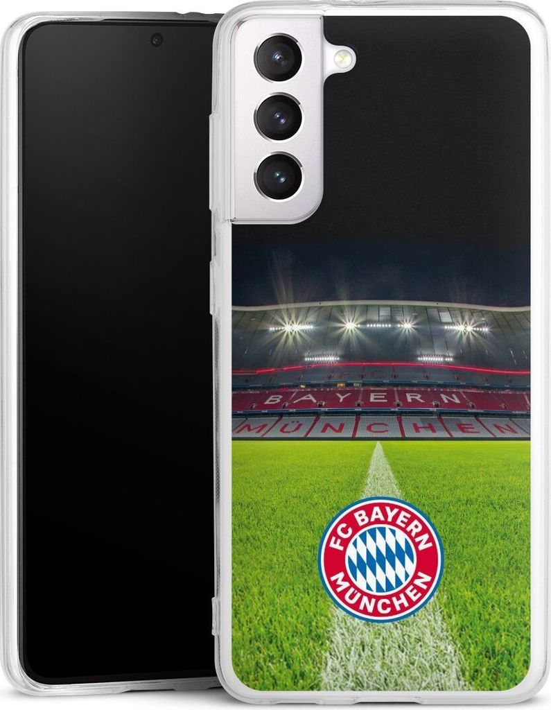 DeinDesign Handyhülle für Samsung Galaxy S21 5G Silikon Hülle Case Smartphone Schutzhülle FC Bayern München FCB Stadion