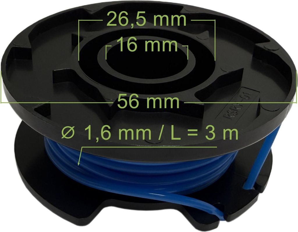 Fadenspule für Ryobi RLT 1825 1830 1831 1832 2925 / AC14RSL 310917001 Motorsense