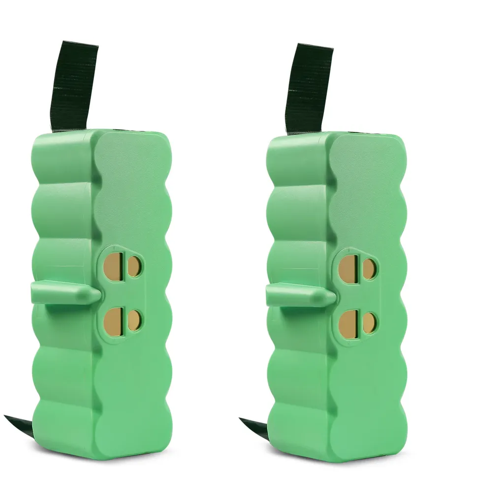 Batterie Li-ion 14,4V 6400mAh pour iRobot Roomba - Lot de 2 Unités