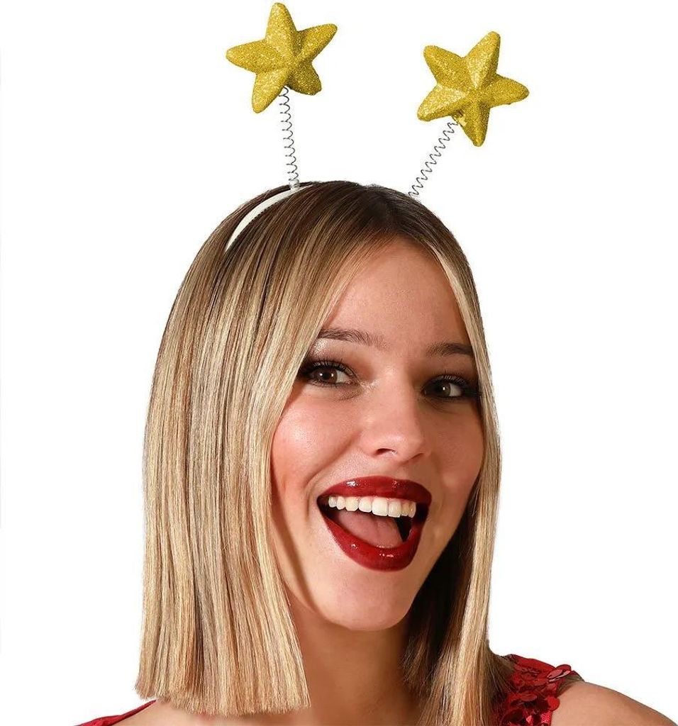 Atosa Stirnband Mit Sternen Rot Rot One Size