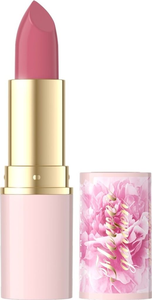 Eveline Cosmetics Flower Garden – glänzender, pflegender Lippenstift, Farbton 01