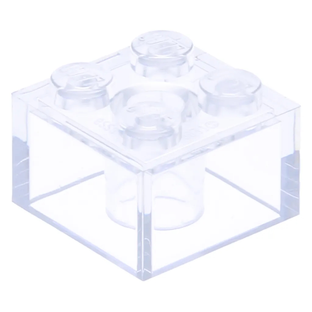 Lot de 100 briques LEGO 2x2 transparentes pour réparer vos sets 3003