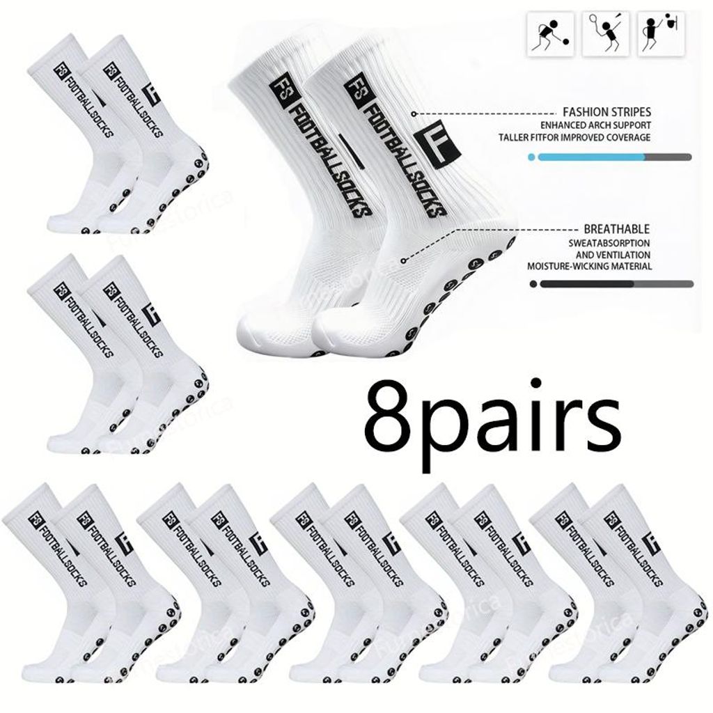 8 Paar Fußballsocken,Sportsocken,Rutschfeste Produktbild 