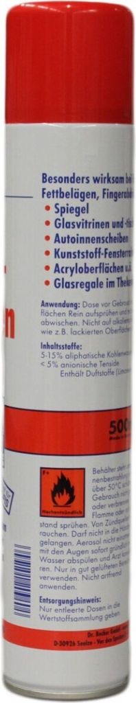 Dr. Becher Glass Surfaces Clean Čistič skel čistí bez Obrázek produktu 10
