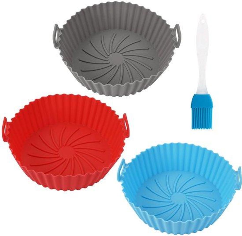 Silikonformen für heiße Luftfritteuse - 16,5 cm - Set von 3 - Reusable Accessoires