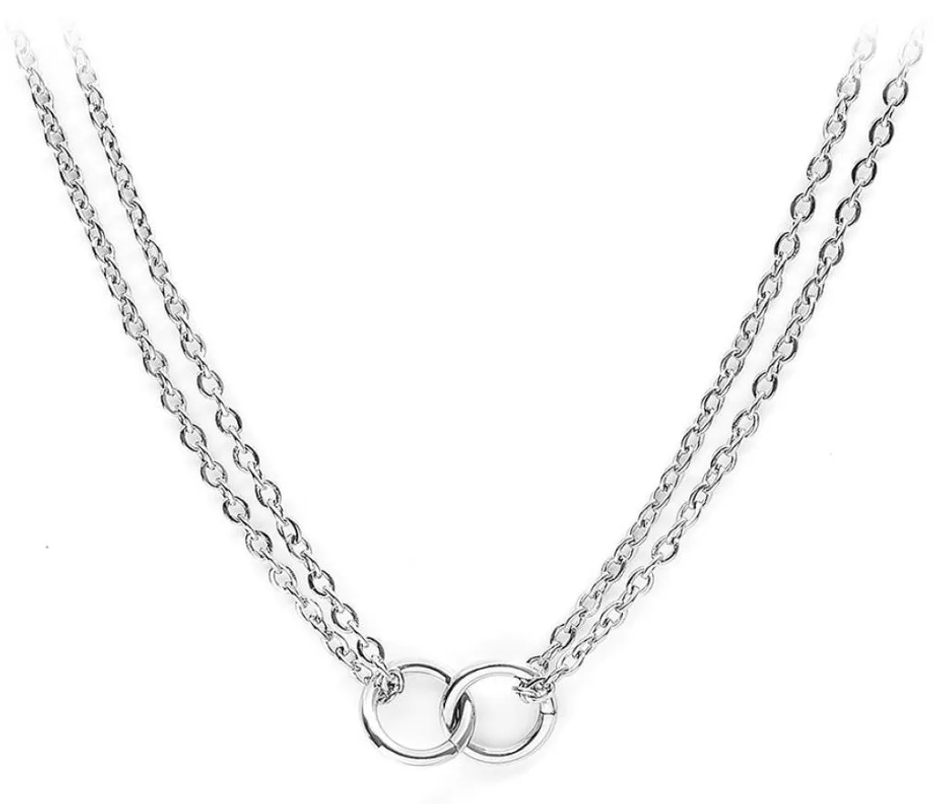Collier en acier élégant pour tenues de soirée et bureau modèle BJ02