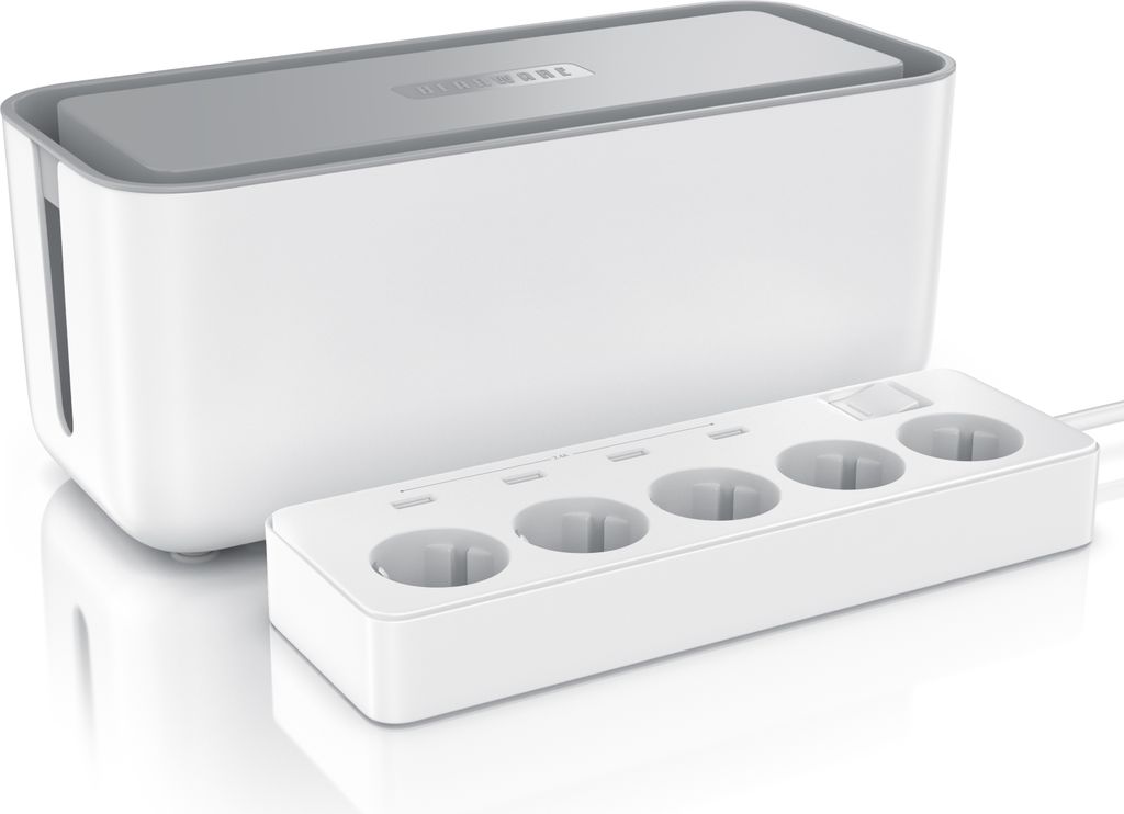 Regleta de enchufes BEARWARE de 5 tomas, con 4 puertos USB, Imagen del producto 