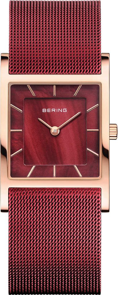 Bering Bering Damen Analoguhr Classic Rosegold Rot