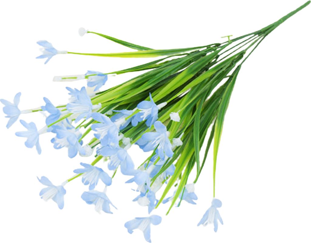 Künstlicher Orchideenblütenzweig mit Stiel, 7 Gabeln, für Zuhause, Hochzeit, Party, künstliche Narzisse, Blumenarrangement, für drinnen und dr...