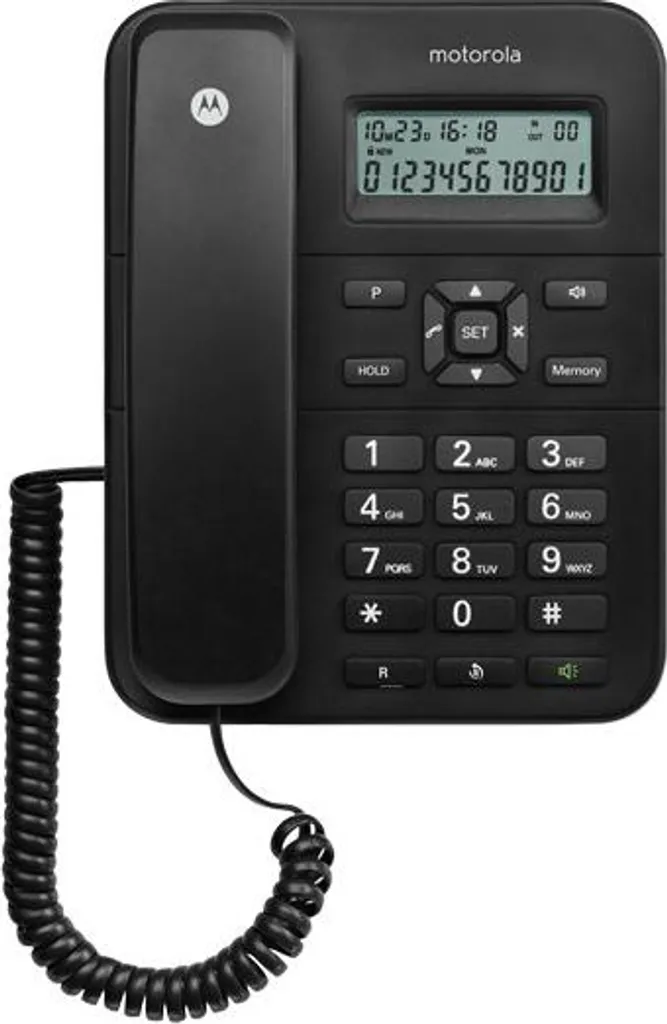 Téléphone Analogique Motorola CT202 avec Écran et Journal d'Appels