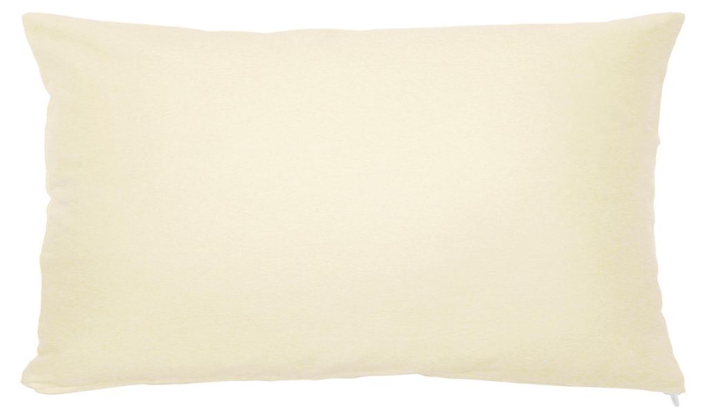 Kissenbezug 40x80 cm Beige Creme Reißverschluss Kissenhülle Produktbild 
