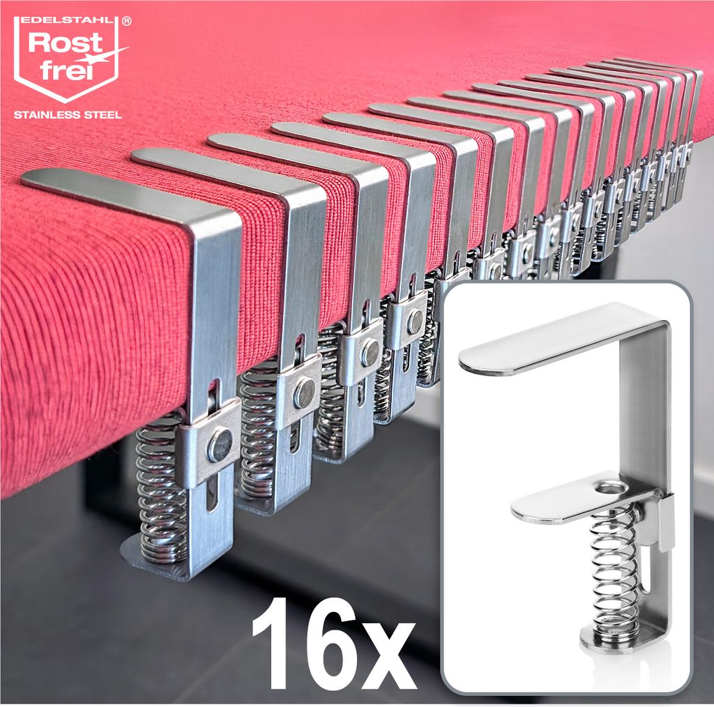 Tafelkleedklemmen aus Edelstahl für Tische mit 2,7-5,5 cm Produktbild 