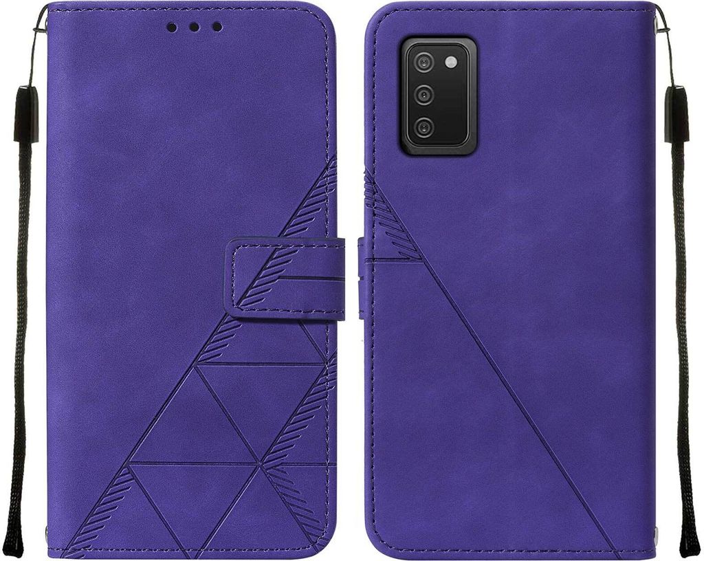 Galaxy A03S Hülle, Schlank Prägung Flip Leder Kartenfächer Produktbild 