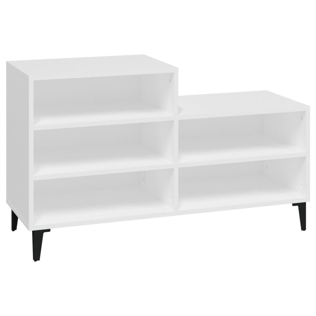 vidaXL Étagère à chaussures blanche 102x36x60 cm Bois Image du produit 