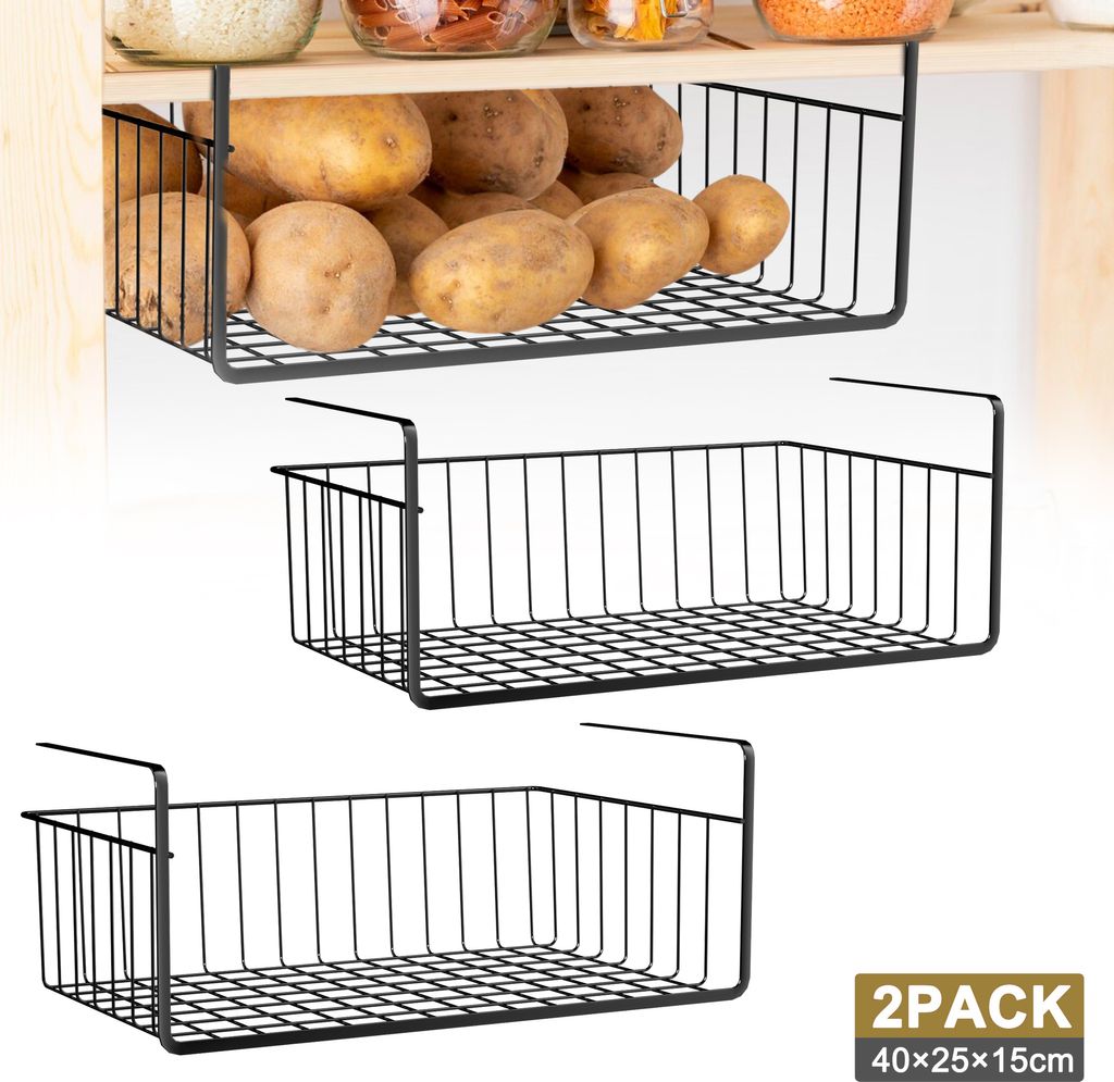 XINZI 2X závěsný policový koš kovový drátěný koš kovový koš Obrázek produktu 