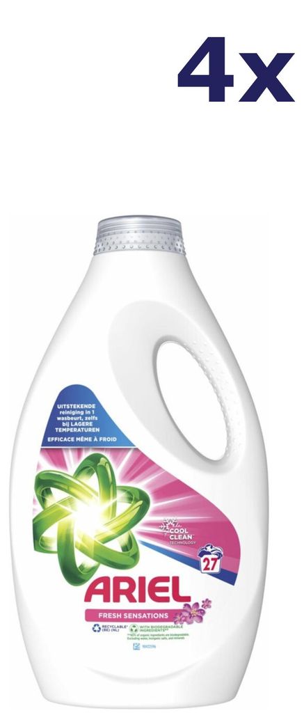 4x Ariel Liquid – 27sc1.215L – Waschmittel „Fresh Produktbild 