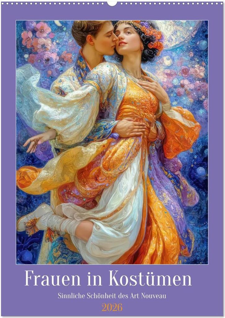 Frauen in Kostümen - Sinnliche Schönheit des Art Nouveau (Wandkalender 2026 DIN A2 hoch), CALVENDO Monatskalender