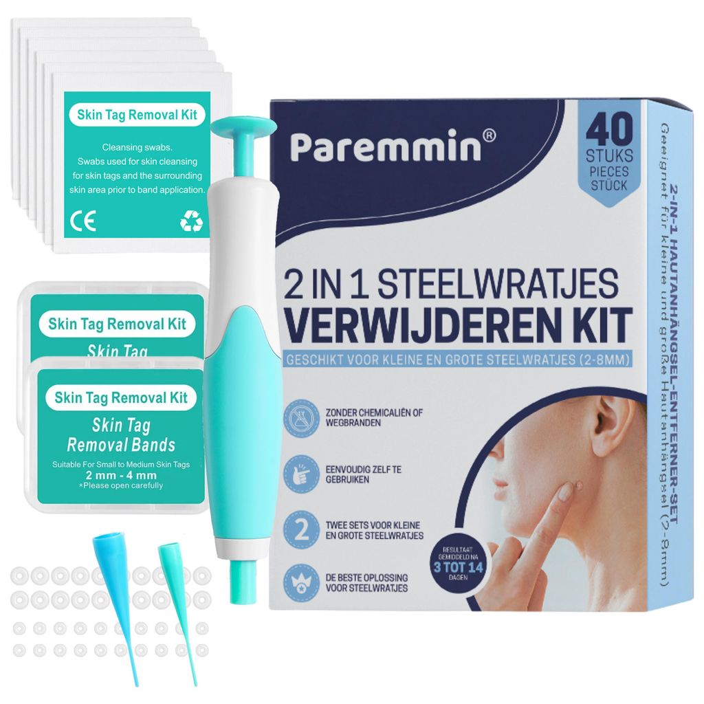 Paremmin 2-in-1 Stielwarzen Entfernen Kit (40 Stück) – Für Produktbild 