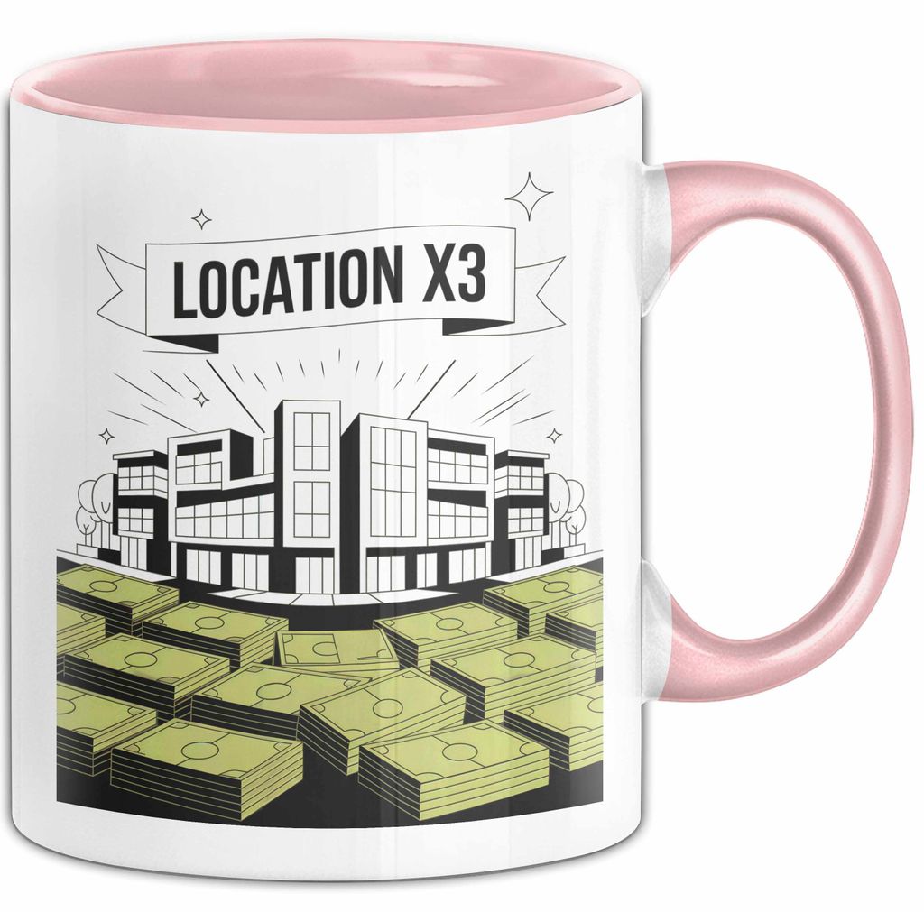 Immobilien Investor Tasse Geschenk Lustige Geschenkidee Spruch Für Immobilien Profis (Rosa)
