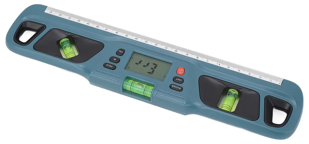 Mesureur d'angle numérique haute précision LCD pour menuiserie cyan - 2