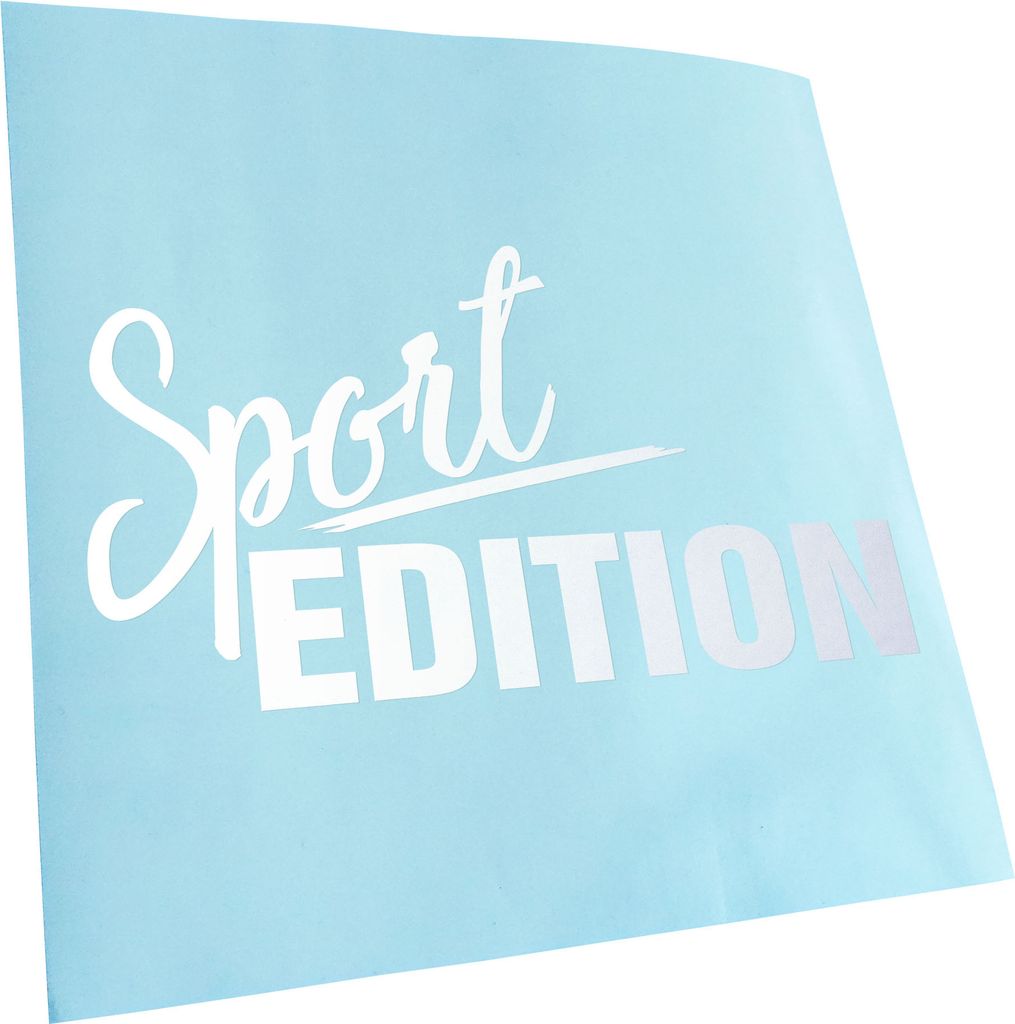 Kiwistar - Autoaufkleber - Sport Edition - Mattweiss - 50x26cm - Aufkleber für Auto, Laptop, Fahrrad, LKW, Motorrad mehrfarbig JDM Decal Racing
