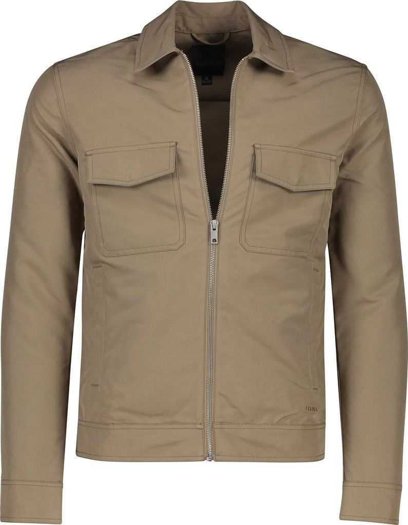 Elvine Sommerjacke mit zwei Brusttaschen, Farbe: Camel, Modell: Kristoffer, normale Passform