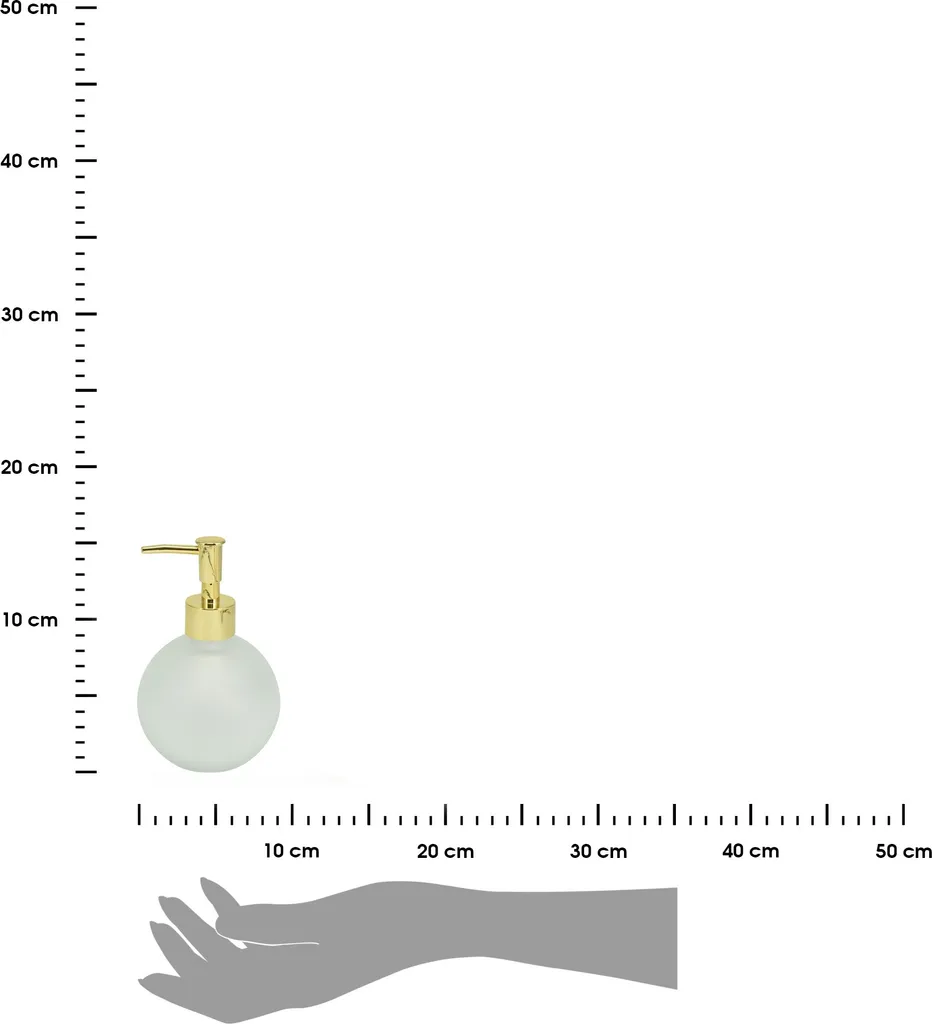 Accessorio Bagno Luxury: Dosatore Sapone Vetro Bianco e Pompa Oro - 4