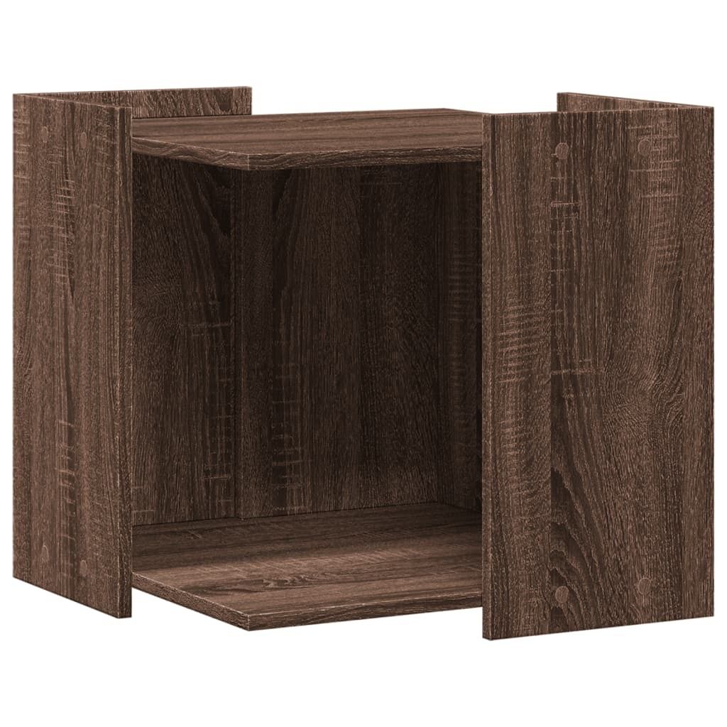 vidaXL Katzenklo Eichen-Optik 53x53x51 cm Holzwerkstoff