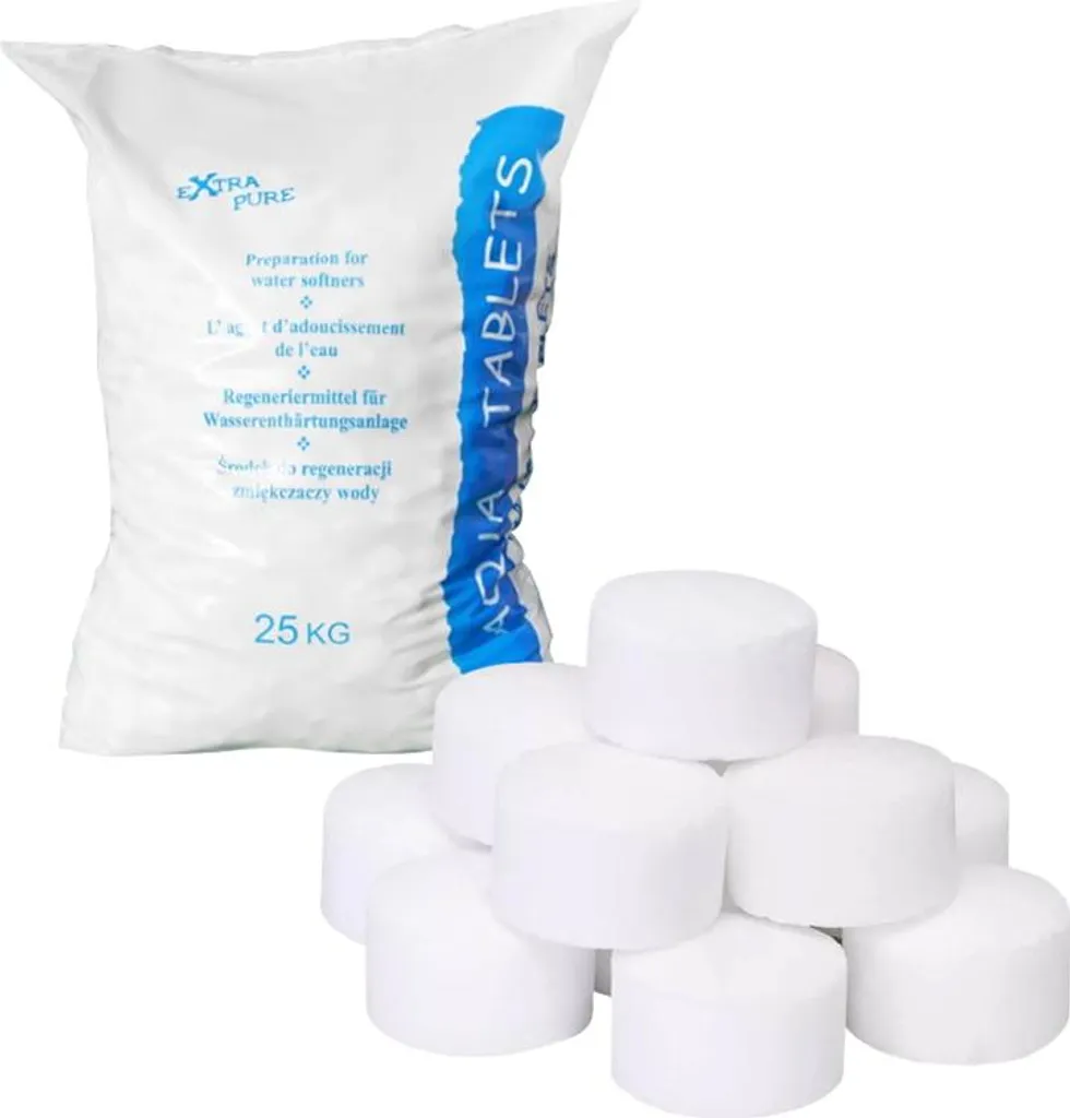 Comprimés de sel 25 kg pour adoucisseur d'eau - Pastilles de haute pureté